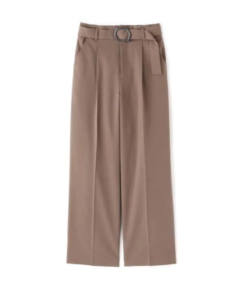 N.（N. Natural Beauty Basic）（エヌエヌナチュラルビューティーベーシック）の「◆バックル付ストレートパンツ（その他パンツ・レディース・ブラウン/ピンク/カーキ系・MEDIUM）」の17枚目の写真