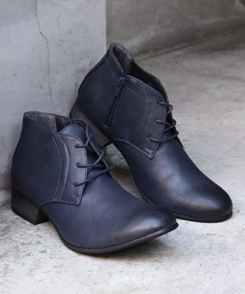 Dedes（デデス）の「Dedes / サイドジップチャッカブーツ (5146)ショートブーツ（ブーツ・メンズ・アイボリー/ブラック/グレー/ブラウン/ダークブラウン/ネイビー/キャメル/レッド・26.5cm/27.0cm/26.0cm/25.5cm/25.0cm）」の6枚目の写真