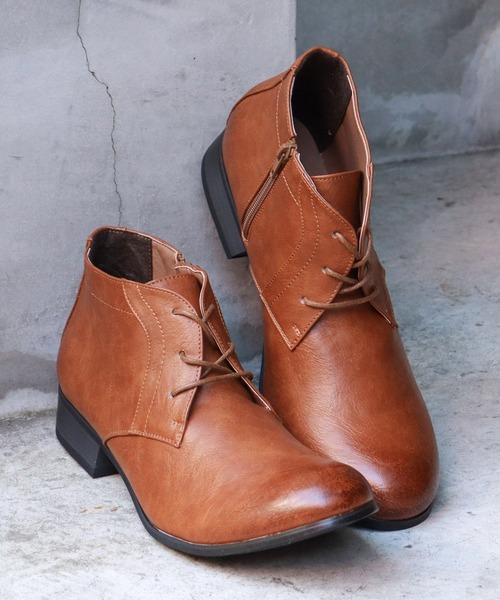 Dedes（デデス）の「Dedes / サイドジップチャッカブーツ (5146)ショートブーツ（ブーツ・メンズ・アイボリー/ブラック/グレー/ブラウン/ダークブラウン/ネイビー/キャメル/レッド・26.5cm/27.0cm/26.0cm/25.5cm/25.0cm）」の5枚目の写真