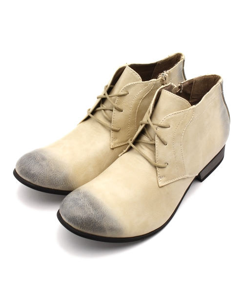 Dedes（デデス）の「Dedes / サイドジップチャッカブーツ (5146)ショートブーツ（ブーツ・メンズ・アイボリー/ブラック/グレー/ブラウン/ダークブラウン/ネイビー/キャメル/レッド・26.5cm/27.0cm/26.0cm/25.5cm/25.0cm）」の17枚目の写真