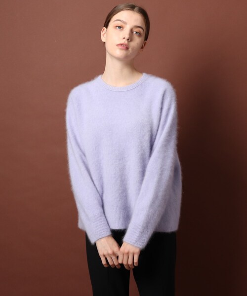 DRESSTERIOR（ドレステリア）の「◆【otonaMUSE/an・an11月号掲載】【WEB限定カラーあり】カシミヤファーニット（ニット/セーター・レディース・オフホワイト/グリーン/パープル系/ラベンダー・38/36）」の21枚目の写真