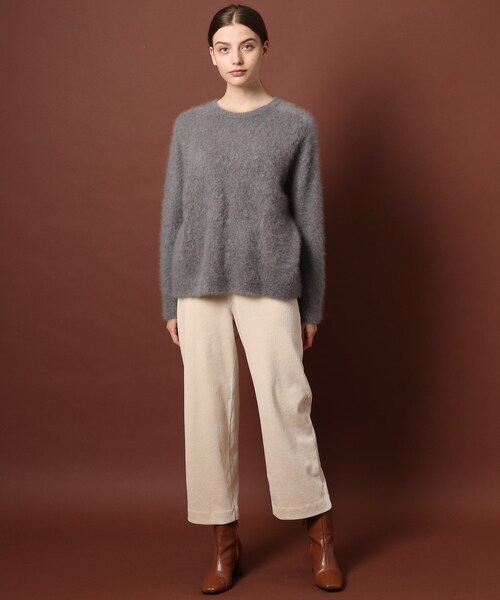 DRESSTERIOR（ドレステリア）の「◆【otonaMUSE/an・an11月号掲載】【WEB限定カラーあり】カシミヤファーニット（ニット/セーター・レディース・オフホワイト/グリーン/パープル系/ラベンダー・38/36）」の18枚目の写真