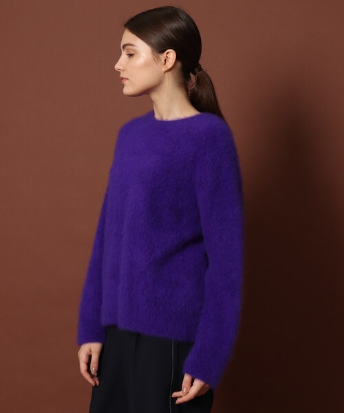 DRESSTERIOR（ドレステリア）の「◆【otonaMUSE/an・an11月号掲載】【WEB限定カラーあり】カシミヤファーニット（ニット/セーター・レディース・オフホワイト/グリーン/パープル系/ラベンダー・38/36）」の20枚目の写真