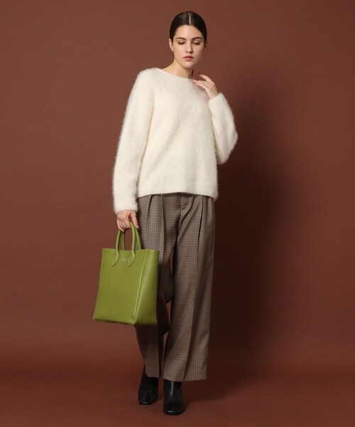 DRESSTERIOR（ドレステリア）の「◆【otonaMUSE/an・an11月号掲載】【WEB限定カラーあり】カシミヤファーニット（ニット/セーター・レディース・オフホワイト/グリーン/パープル系/ラベンダー・38/36）」の10枚目の写真