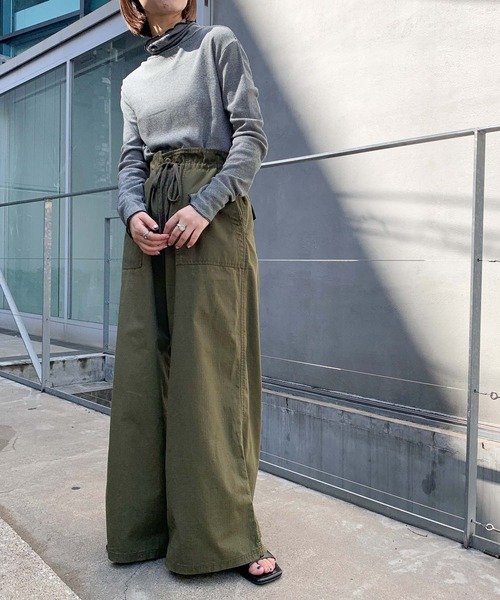 CIAOPANIC TYPY（チャオパニックティピー）の「ボーダー配色ステッチハイネックTee（その他トップス・レディース・ブラック/オレンジ/グリーン・ONE SIZE）」の22枚目の写真