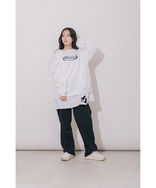 セール】オーバーサイズ カレッジロゴ 韓国 古着風 ストリート