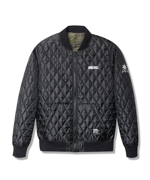 Back Channel（バックチャンネル）の「REVERSIBLE QUILTING JACKET（ブルゾン・メンズ・ブラック/ネイビー/オリーブドラブ・SMALL/MEDIUM/LARGE/X-LARGE/XX-LARGE）」の10枚目の写真