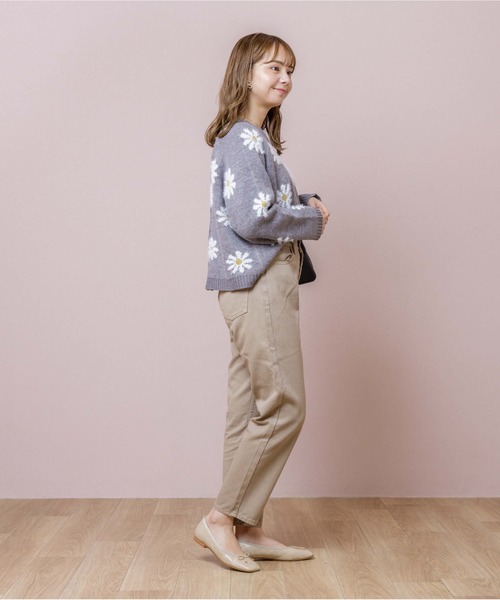 flower（フラワー）の「ブルーミングカーディガン（カーディガン/ボレロ・レディース・ベージュ/グレー・FREE）」の11枚目の写真