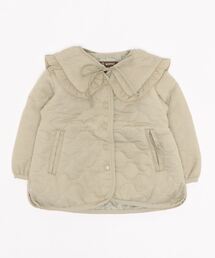 petit main | 【リンク】ビッグ衿キルトジャケット(ブルゾン)