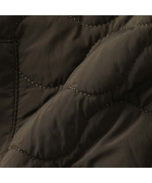 petit main（プティマイン）の「【リンク】ビッグ衿キルトジャケット（ブルゾン・キッズ・ライトカーキ/ダークブラウン・M/S/L）」の18枚目の写真