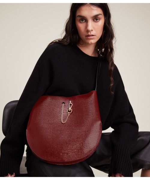 ALLSAINTS(オールセインツ)の「BEAUMONT HOBO(ショルダーバッグ・レディース・レッド系・ONE SIZE)」の13枚目の写真