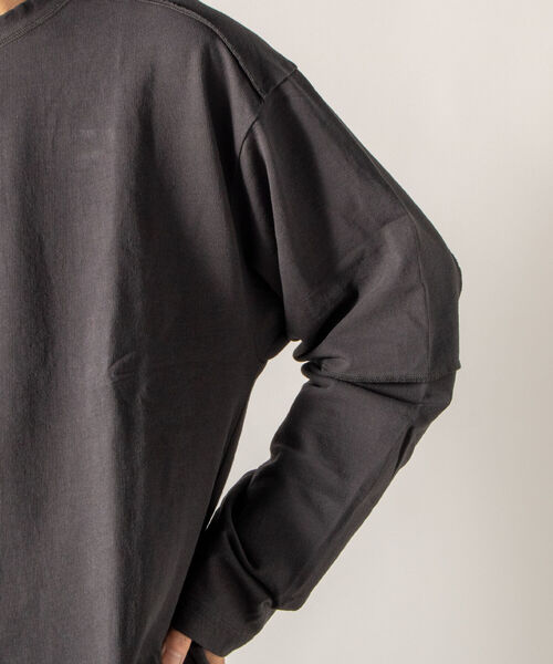 GLOSTER（グロスター）の「【GLOSTER/グロスター】インサイドアウト ロングスリーブTシャツ（Tシャツ/カットソー・メンズ・ホワイト/チャコールグレー/ブラウン・MEDIUM/LARGE）」の17枚目の写真