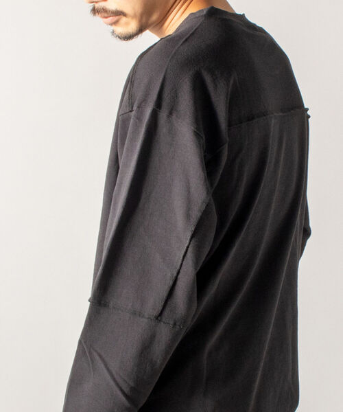 GLOSTER（グロスター）の「【GLOSTER/グロスター】インサイドアウト ロングスリーブTシャツ（Tシャツ/カットソー・メンズ・ホワイト/チャコールグレー/ブラウン・MEDIUM/LARGE）」の15枚目の写真