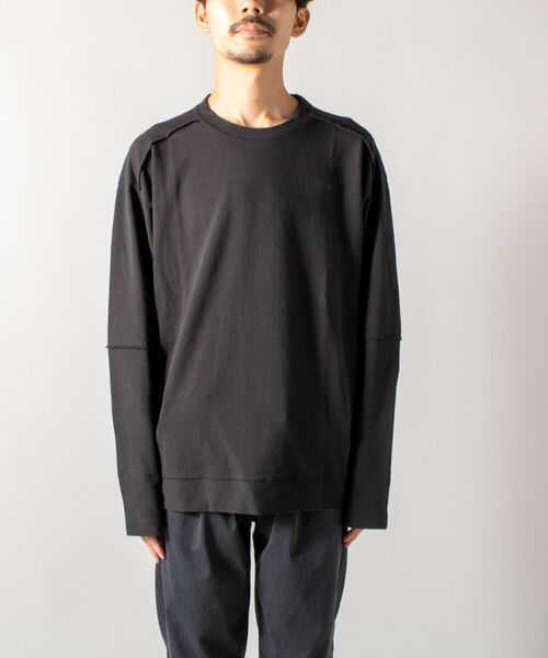 GLOSTER（グロスター）の「【GLOSTER/グロスター】インサイドアウト ロングスリーブTシャツ（Tシャツ/カットソー・メンズ・ホワイト/チャコールグレー/ブラウン・MEDIUM/LARGE）」の19枚目の写真