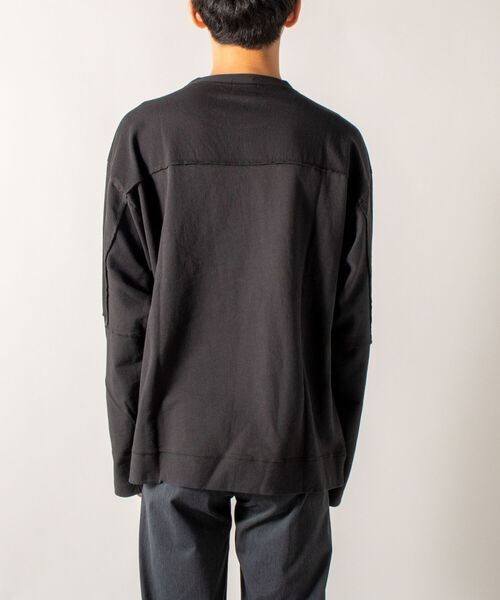 GLOSTER（グロスター）の「【GLOSTER/グロスター】インサイドアウト ロングスリーブTシャツ（Tシャツ/カットソー・メンズ・ホワイト/チャコールグレー/ブラウン・MEDIUM/LARGE）」の21枚目の写真