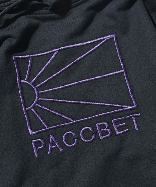 RASSVET / PACCBET(ラスベート)の「PACCBETT/ラスべート MENS COTTON LOGO HOODIE KNIT 刺繍ロゴ パーカー フーディー ビッグシルエット(パーカー・メンズ・ブラック/ブルー・L/M/XL)」の20枚目の写真