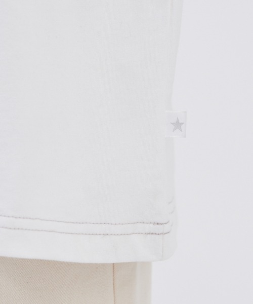 CONVERSE(コンバース)の「CONVERSE/コンバース 天竺メローデザインビッグシルエット長袖カットソー(Tシャツ/カットソー・レディース・ラベンダー/キャメル/ホワイト・M)」の17枚目の写真