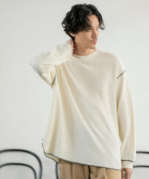 ワッフルロングスリーブtシャツ メンズ Men Coen コーエン 公式ファッション通販
