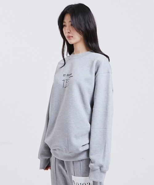 SARANAGI(サラナギ)の「【SARANAGI 】133スウェットシャツ / 133 SWEATSHIRTS(スウェット・レディース・ブラック/グレー・MEDIUM/LARGE)」の2枚目の写真