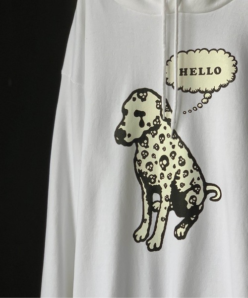 BIAS(バイアス)の「【BIAS】別注ダルメシアンスカルプリントプルオーバーパーカー(パーカー・メンズ・ホワイト・SMALL/MEDIUM/LARGE)」の5枚目の写真