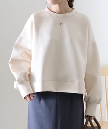 ボンディングショート丈プルオーバー