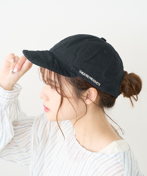 THEATRE PRODUCTS（シアタープロダクツ）の「THEATRE PRODUCTS　LOGO CAP／キャップ（キャップ・レディース・ベージュ/ブラック・FREE）」の2枚目の写真