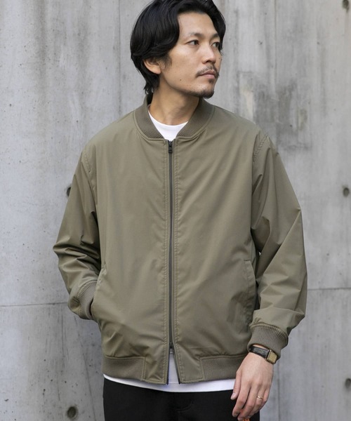 URBAN RESEARCH ROSSO MEN（アーバンリサーチロッソメン）の「MINOTECH撥水ライトウェザーMA-1（ブルゾン・メンズ・ネイビー/ブラック/オリーブ・MEDIUM/X-LARGE/LARGE）」の16枚目の写真