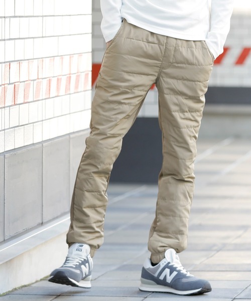 ADMIX/ATELIER SAB MEN（アドミックスアトリエサブメン）の「極暖 ダウンパンツ / ダウンキルティング スキニー ジョガーパンツ（その他パンツ・メンズ・ブラック/チャコールグレー/ベージュ/カーキ/ネイビー・48/50/52）」の14枚目の写真