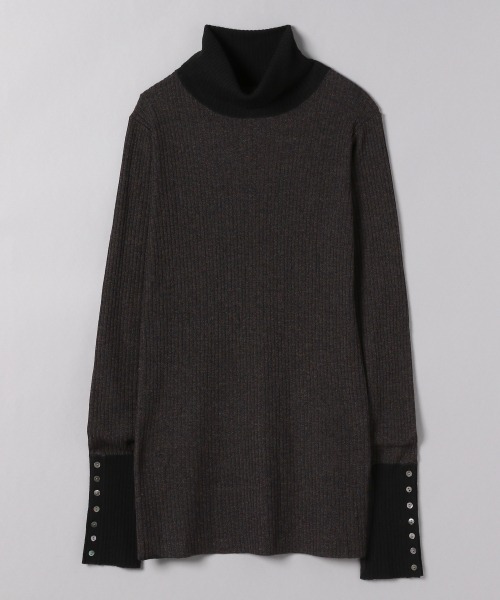 JEANASIS（ジーナシス）の「12GハイショクリブTTL/254753（ニット/セーター・レディース・ブラウン系その他/ブルー系その他/ピンク系その他・FREE）」の2枚目の写真