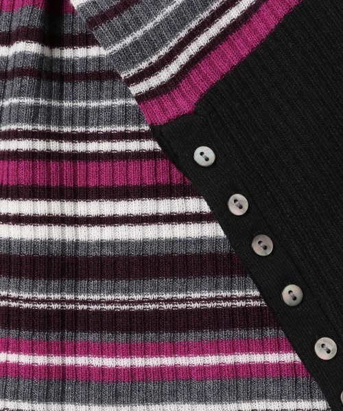 JEANASIS（ジーナシス）の「12GハイショクリブTTL/254753（ニット/セーター・レディース・ブラウン系その他/ブルー系その他/ピンク系その他・FREE）」の6枚目の写真