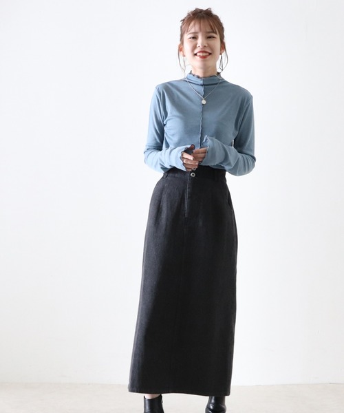 Cheek(チーク)の「シアーメローTOPS(Tシャツ/カットソー・レディース・アイボリー/ブラウン/ブルー/オレンジ・MEDIUM)」の6枚目の写真