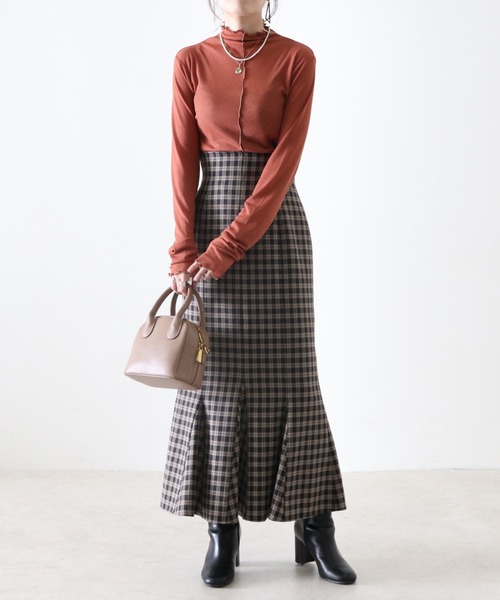 Cheek(チーク)の「シアーメローTOPS(Tシャツ/カットソー・レディース・アイボリー/ブラウン/ブルー/オレンジ・MEDIUM)」の22枚目の写真