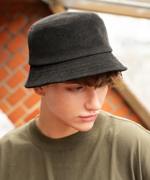 ８(eight)（エイト）の「コーデュロイバケットハット（ハット・メンズ・チャコールグレー/ブラック/ベージュ/ブラウン/アイボリー・FREE）」の2枚目の写真
