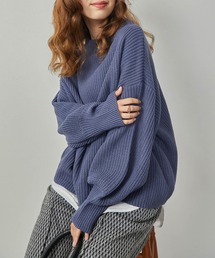 ハイネック畦PO+シャツテールSET