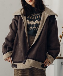 fupel | ボアフェイクムートンフライトジャケット(ブルゾン)