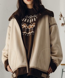 fupel | ボアフェイクムートンフライトジャケット(ブルゾン)