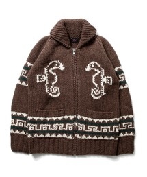 ROTAR | Ro Native shawl cardigan ネイティブ ショール ニット カーディガン  カウチン(カーディガン/ボレロ)