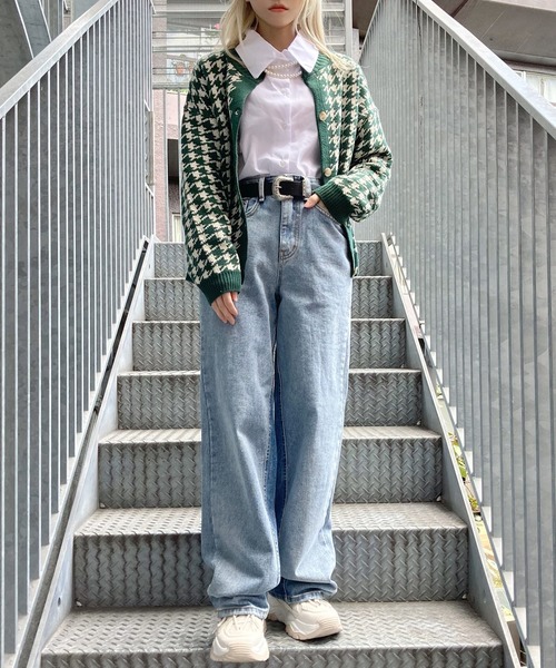 Figments（フィグメンツ）の「カラーブロックデニムパンツ（デニムパンツ・レディース・インディゴブルー・SMALL/MEDIUM）」の4枚目の写真