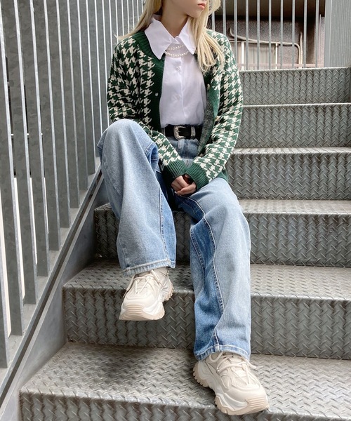 Figments（フィグメンツ）の「カラーブロックデニムパンツ（デニムパンツ・レディース・インディゴブルー・SMALL/MEDIUM）」の3枚目の写真