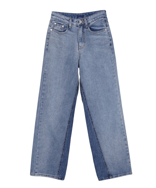 Figments（フィグメンツ）の「カラーブロックデニムパンツ（デニムパンツ・レディース・インディゴブルー・SMALL/MEDIUM）」の8枚目の写真