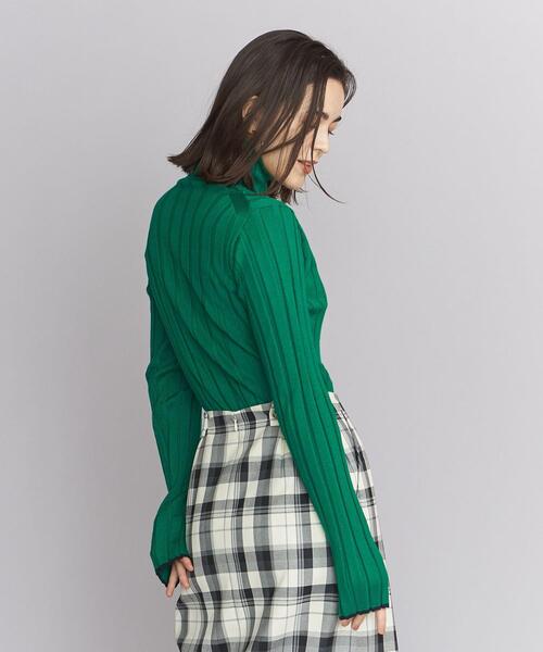 BEAUTY&YOUTH UNITED ARROWS(ビューティーアンドユースユナイテッドアローズ)の「BY ワイドリブ ハイネック プルオーバー -ウォッシャブル-(ニット/セーター・レディース・ダークブラウン/ナチュラル/ケリー/ブラック・FREE)」の15枚目の写真