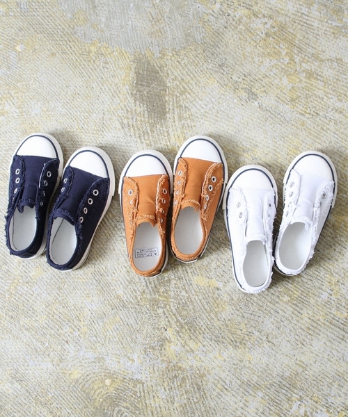 coen（コーエン）の「【coen kids】キャンバススニーカー15SS（16cm～20cm）（スニーカー・キッズ・ホワイト/ネイビー/マスタード・19cm/17cm/18cm/16cm/20cm/FREE）」の4枚目の写真