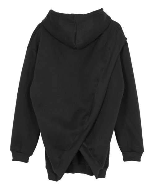 Figments（フィグメンツ）の「バックデザインパーカー(裏起毛）（パーカー・レディース・ブラック/グリーン・FREE）」の7枚目の写真