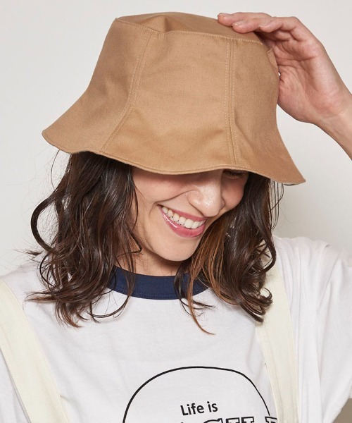 Mighty Shine(マイティシャイン)の「mko10250- Bucket Tulip Hat ハット(ハット・メンズ・ブラック/ベージュ・M/L)」の4枚目の写真