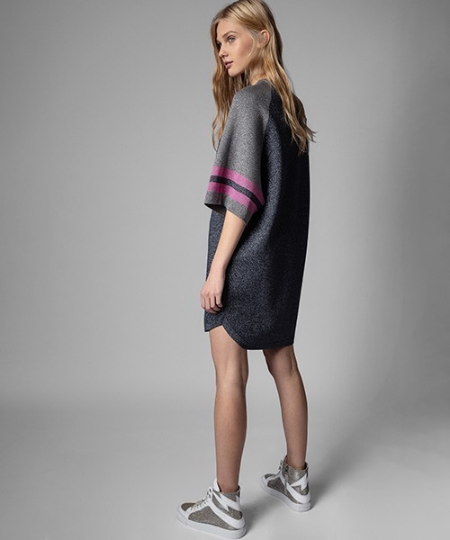 ZADIG&VOLTAIRE(ザディグ エ ヴォルテール)の「ALLY LUREX SHOW(ワンピース・レディース・グレー・S/XS/M)」の3枚目の写真