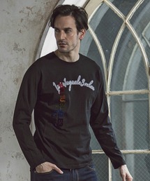 1piu1uguale3 RELAX | 【別注】1PIU1UGUALE3 RELAX/ウノピゥ ウノ ウグァーレ トレ リラックス/VERTICAL RAINBOW LOGO LS TEE(Tシャツ/カットソー)