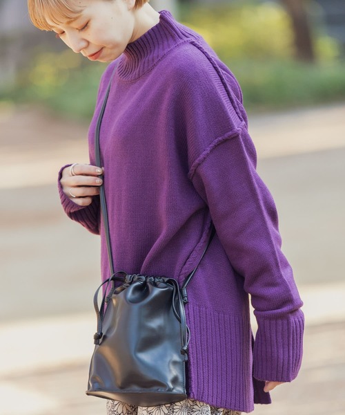 ITEMS URBANRESEARCH（アイテムズ アーバンリサーチ）の「PUキンチャクショルダー（ショルダーバッグ・レディース・グリーン/ブロンズ/ブラック・-）」の9枚目の写真