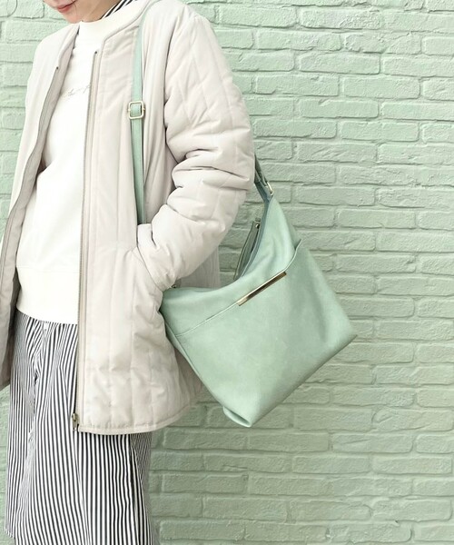 SHOO・LA・RUE(シューラルー)の「◆カラフル!ダブルフェイスショルダー(ショルダーバッグ・レディース・ライトブルー/ブラック/イエロー/ライトベージュ/ダークネイビー/ライトグリーン系/ピンク系・00)」の15枚目の写真