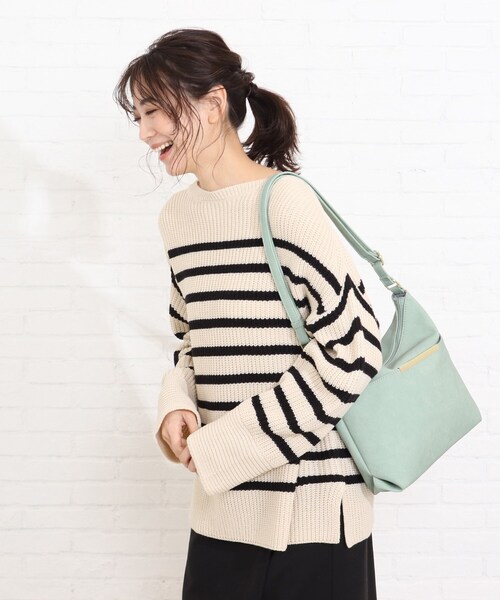 SHOO・LA・RUE(シューラルー)の「◆カラフル!ダブルフェイスショルダー(ショルダーバッグ・レディース・ライトブルー/ブラック/イエロー/ライトベージュ/ダークネイビー/ライトグリーン系/ピンク系・00)」の19枚目の写真