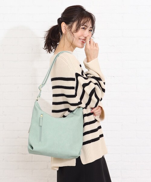 SHOO・LA・RUE(シューラルー)の「◆カラフル!ダブルフェイスショルダー(ショルダーバッグ・レディース・ライトブルー/ブラック/イエロー/ライトベージュ/ダークネイビー/ライトグリーン系/ピンク系・00)」の8枚目の写真